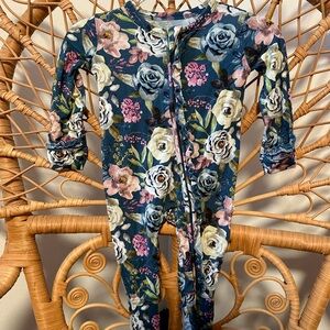 6 months Gigi & Max Floral Bamboo Zip Sleeper